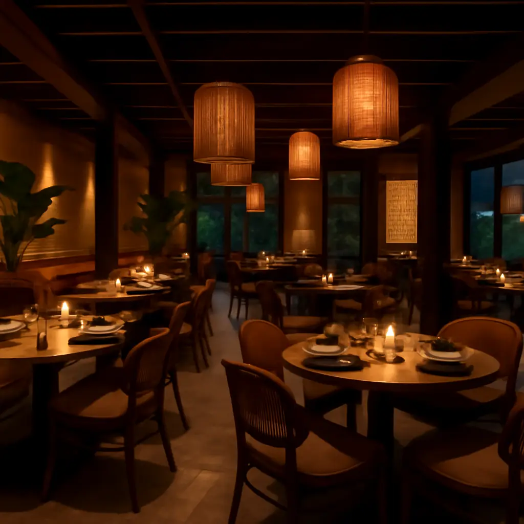 Fine dining table setting